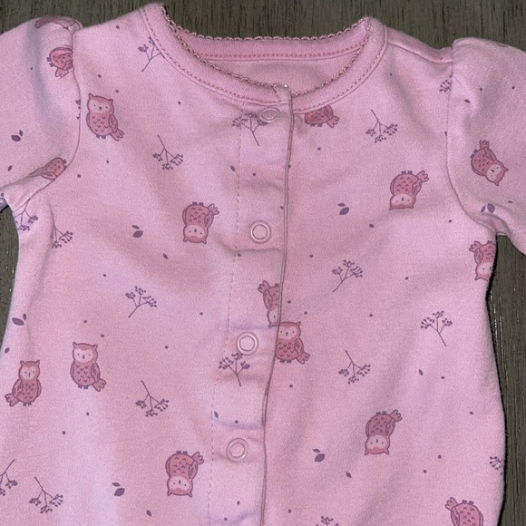 3 For $12 Baby Girl Child Of Mine Footies - Picture 4 of 11